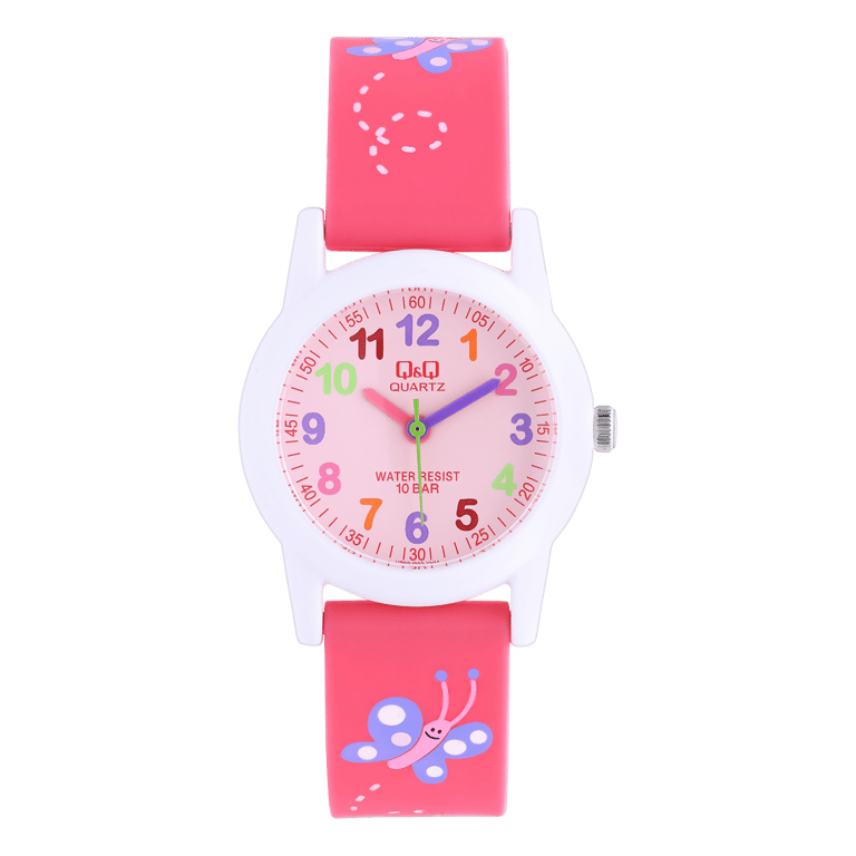 Q&Q Kinder Horloge Roze