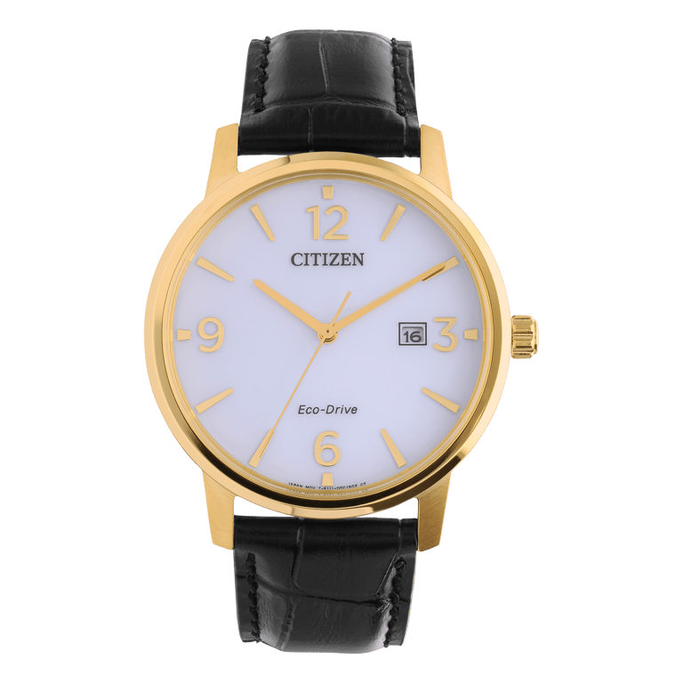 Citizen leren herenhorloge NY4058-79LC