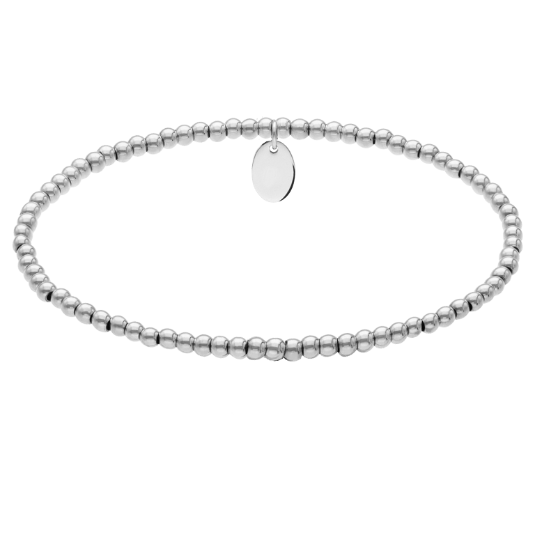 Stalen kralenarmband voor dames