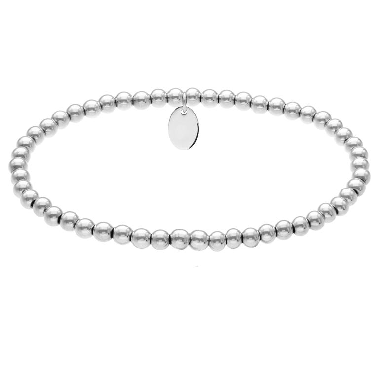 Stainless steel kralenarmband voor dames