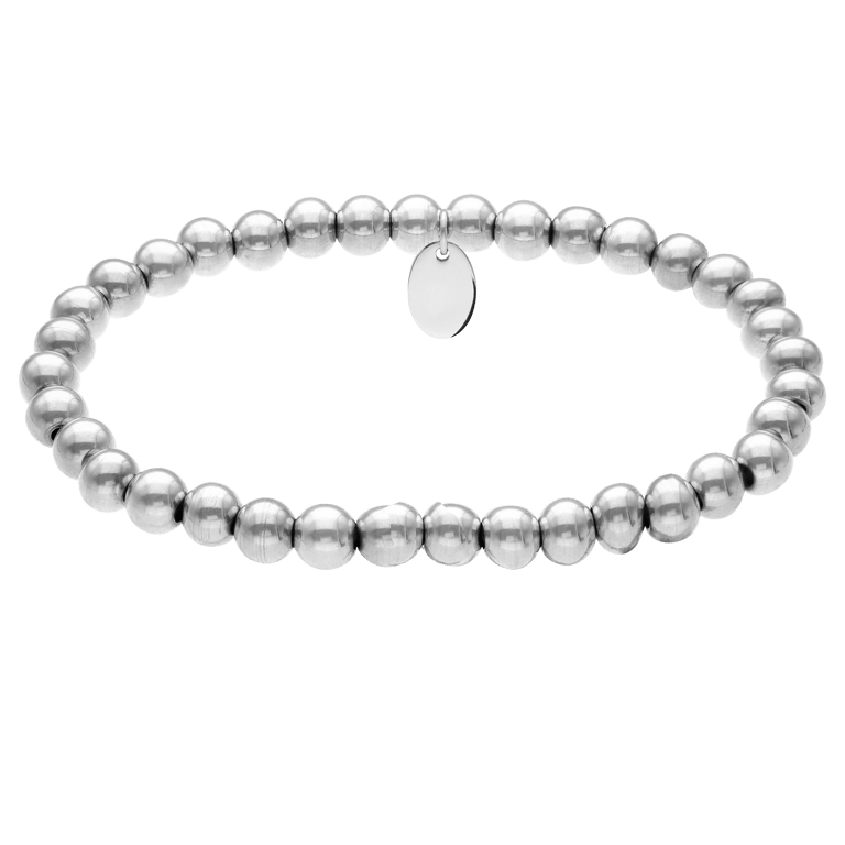 Stainless steel kralenarmband voor dames