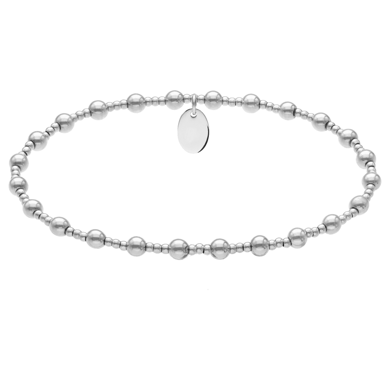 Stalen kralenarmband voor dames