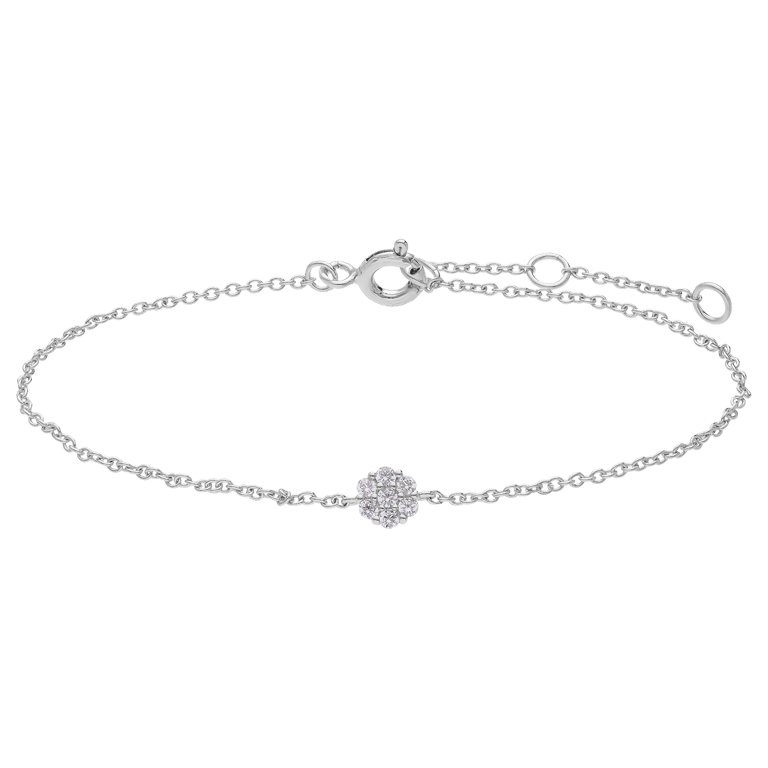 Zilveren armband met hanger met plating