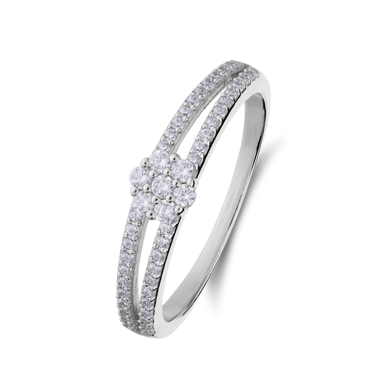 Silberner Ring mit Beschichtung