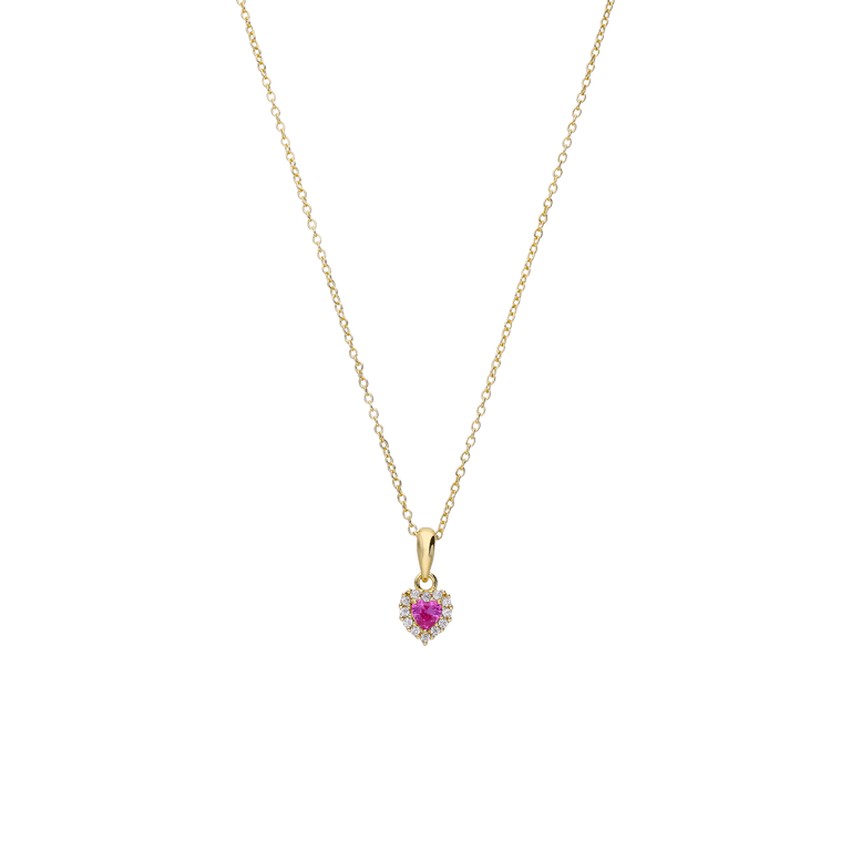 Zilveren goldplated kinderketting met hanger