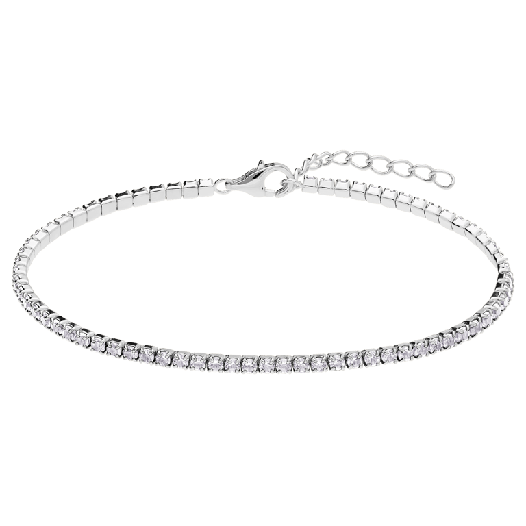 Silbernes Tennisarmband