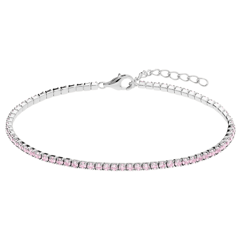 Zilveren tennisarmband voor dames