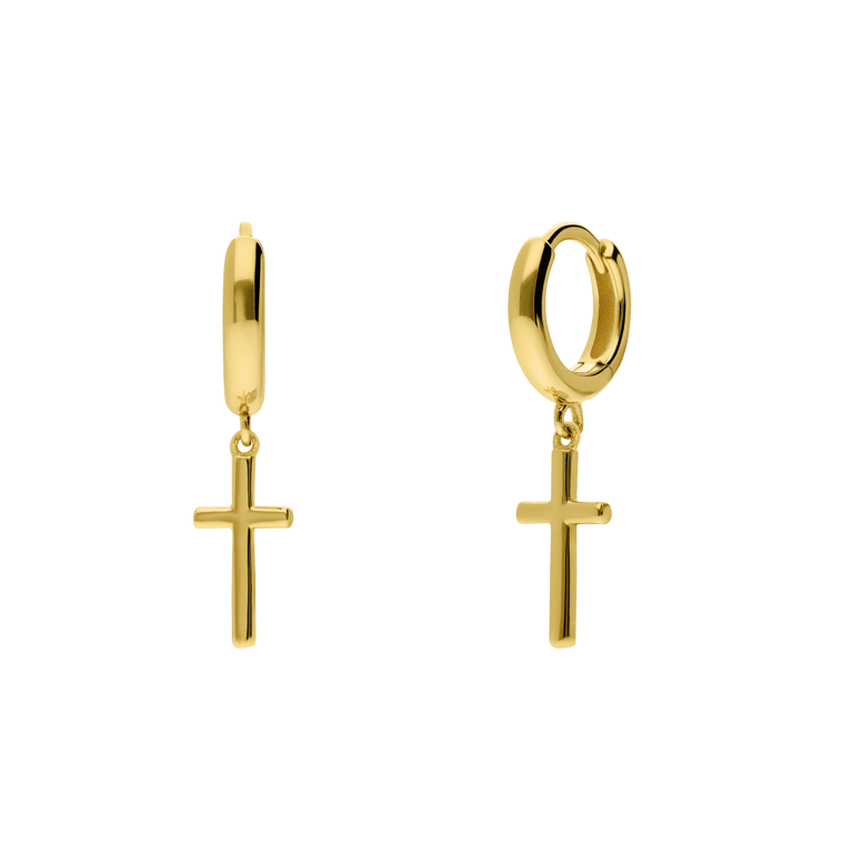 Zilveren goldplated oorringen voor dames