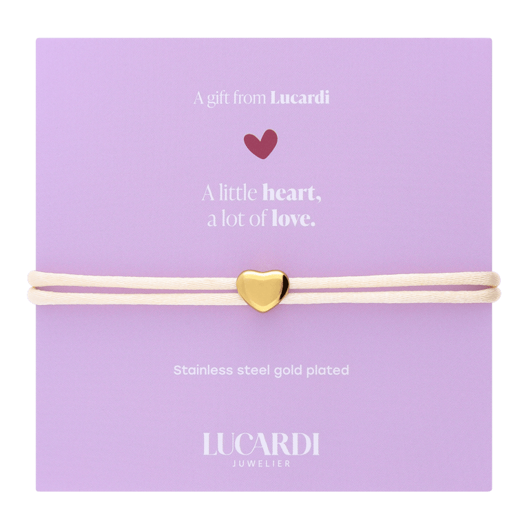 Stahlseilarmband Herz für Damen
