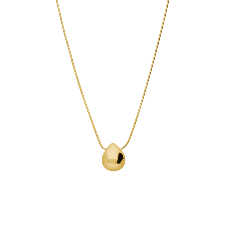 Zilveren goldplated ketting met hanger voor dames