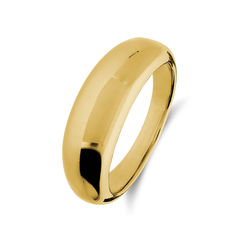 Zilveren goldplated ring voor dames
