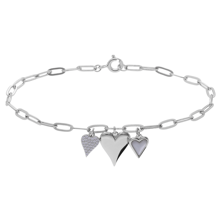 Zilveren armband met hanger voor dames