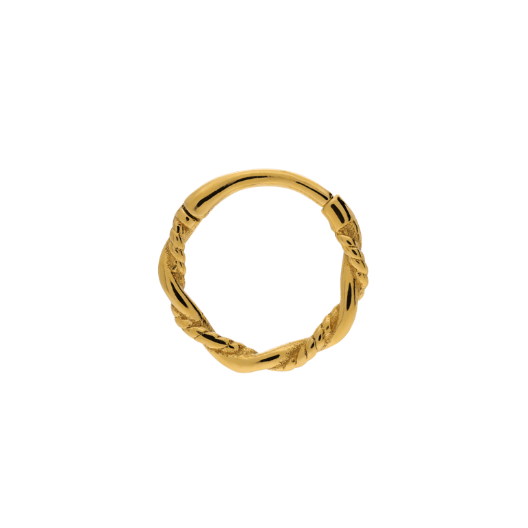Stalen goldplated helixpiercing