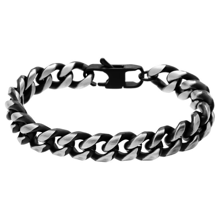 Stainless steel herenarmband gourmetschakel