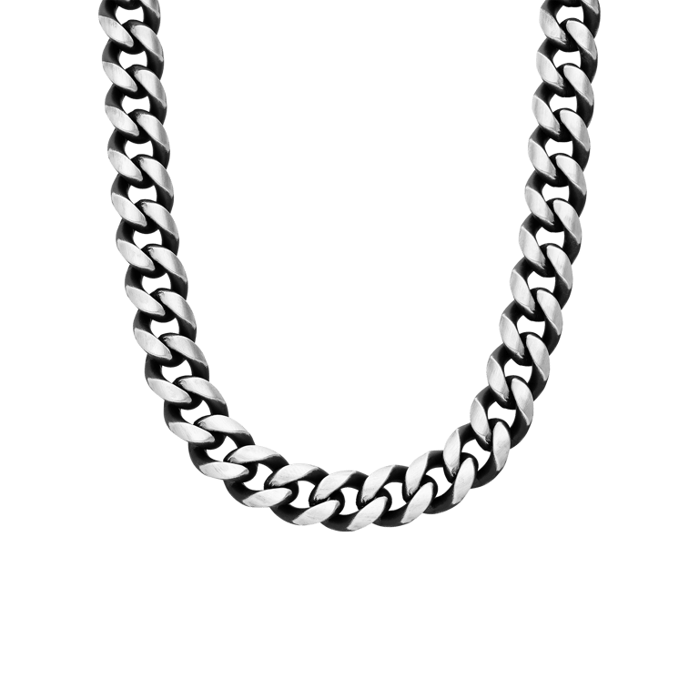 Stainless steel herenketting gourmetschakel
