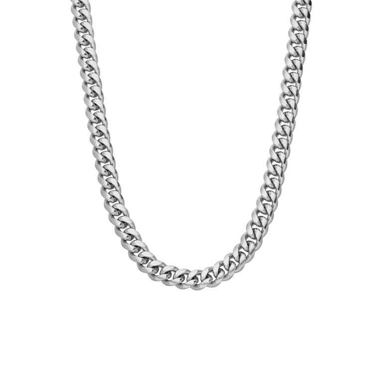 Stainless steel herenketting gourmetschakel