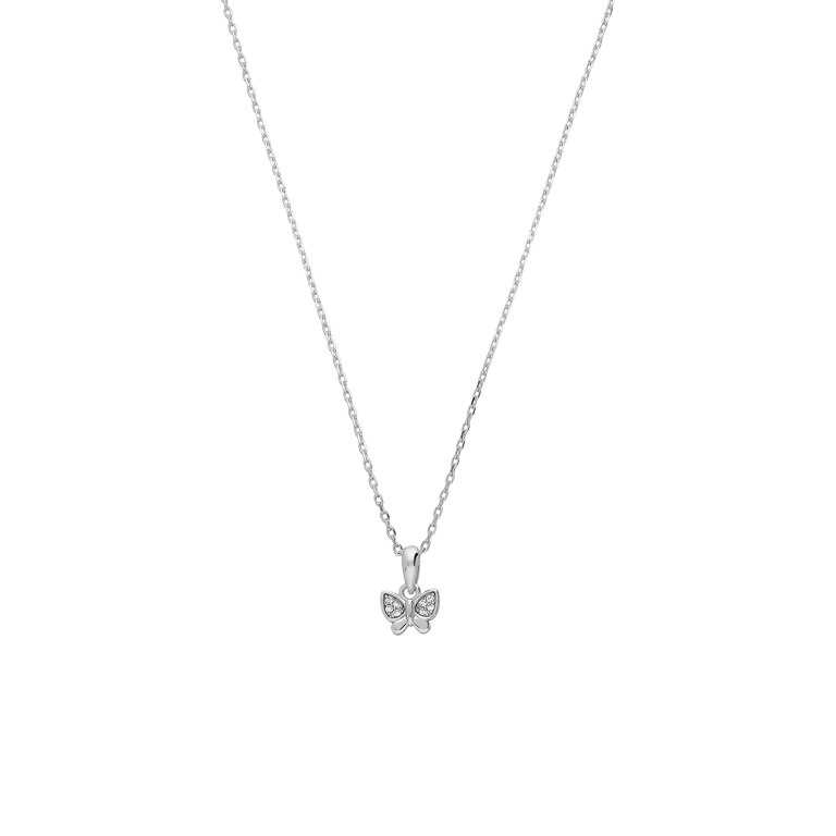 Silberne Kette mit Schmetterling