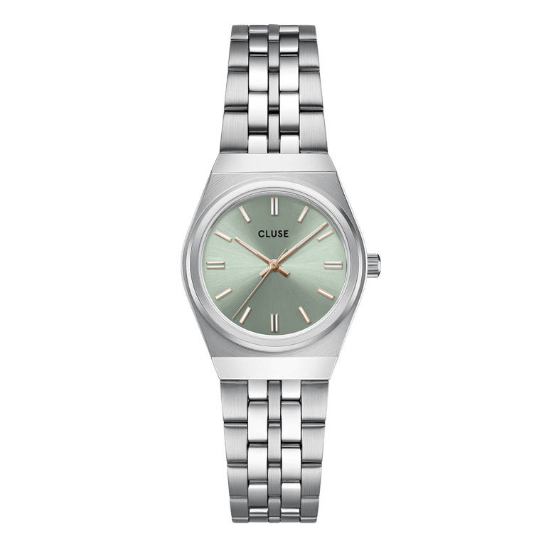 Cluse - Retro 70S Mini zilverkleurig stainless steel