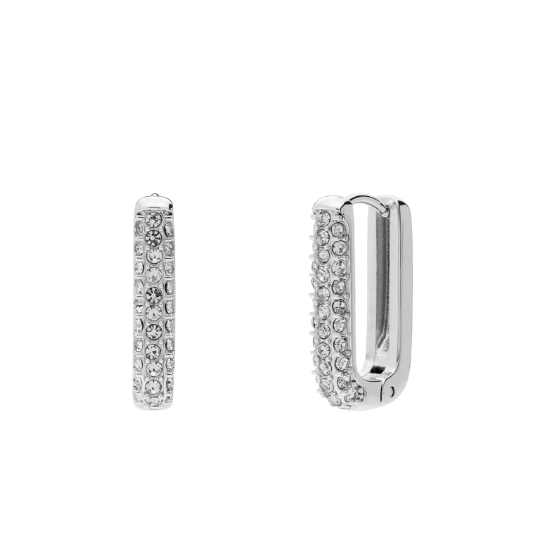 Stainless steel oorringen met kristal voor dames