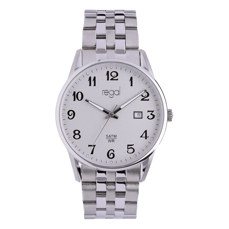 Moretime stalen herenhorloge zilver
