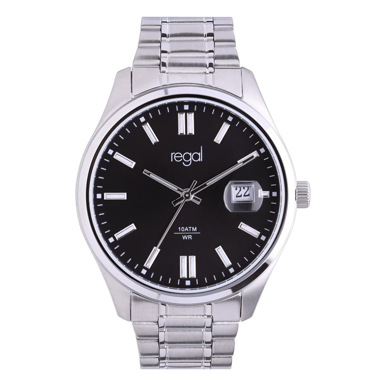 Moretime stainless steel herenhorloge zilver