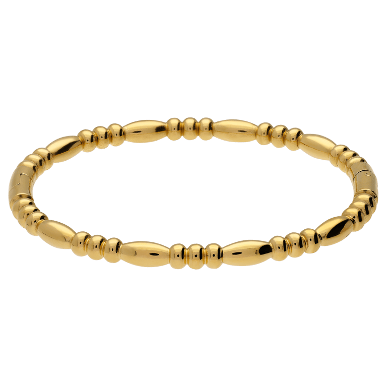 Stalen goldplated bangle 3om1
