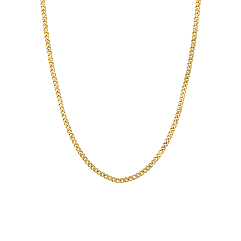 Silberne goldplattierte Kette mit Gourmet-Gliedern
