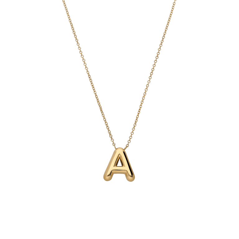 Stainless steel ketting met hanger letter voor dames