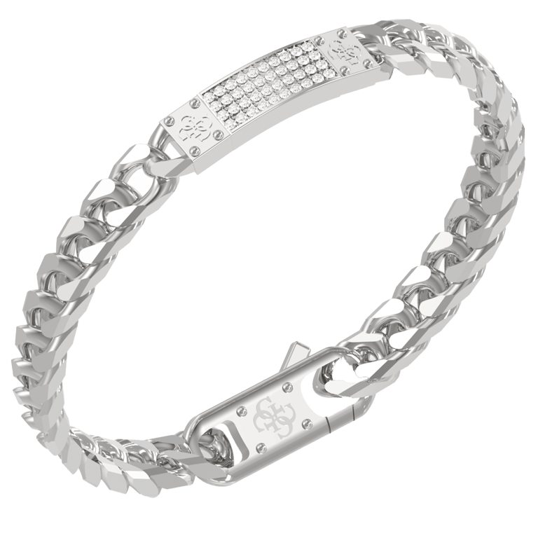 Guess heren stainless steel armband