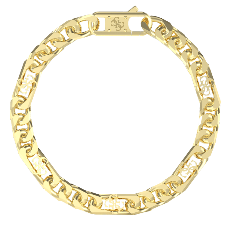Guess heren stainless steel goldplated armband