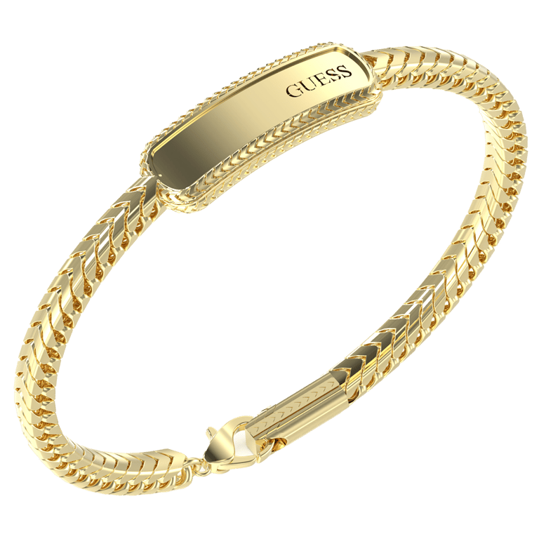 Guess heren stainless steel goldplated armband