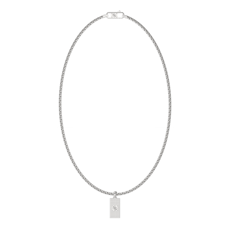Guess heren stainless steel collier met hanger