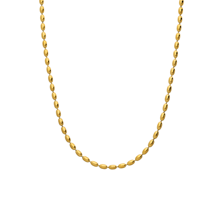 Stalen goldplated ketting