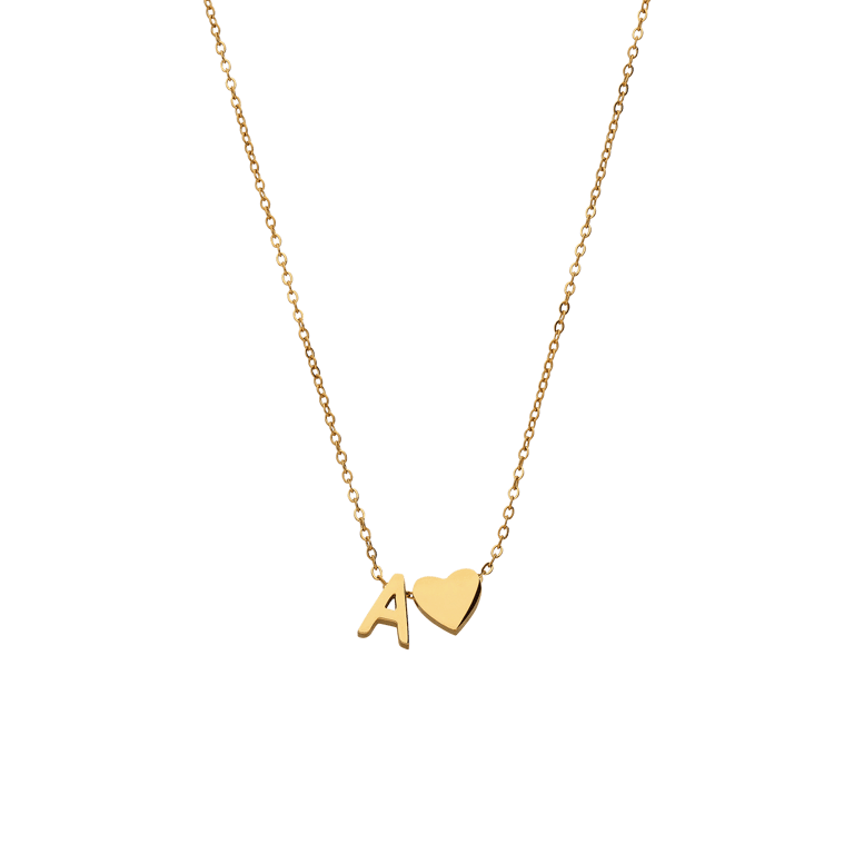 Edelstahlkette mit Herzanhänger für Damen