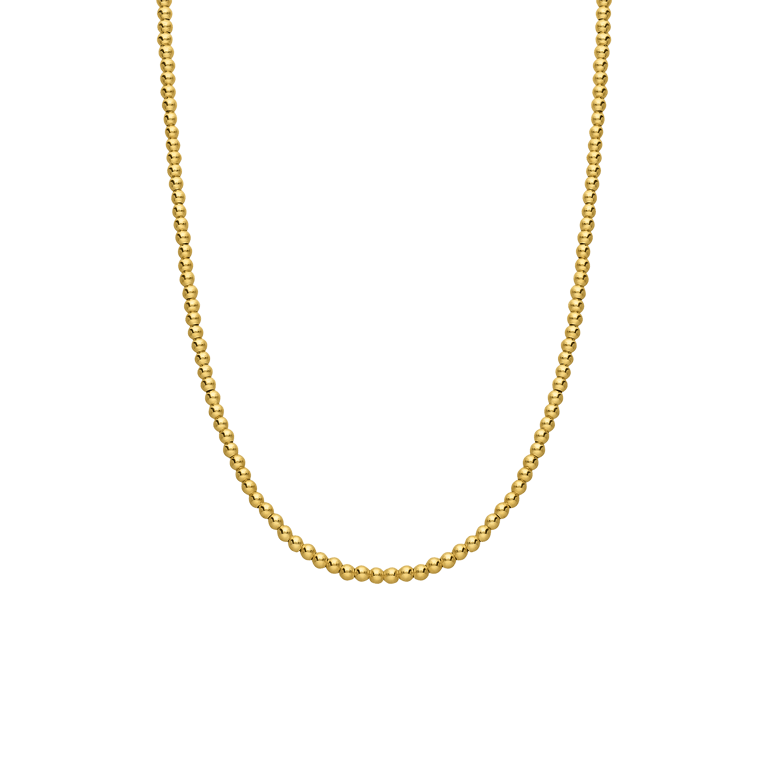 Zilveren goldplated ketting