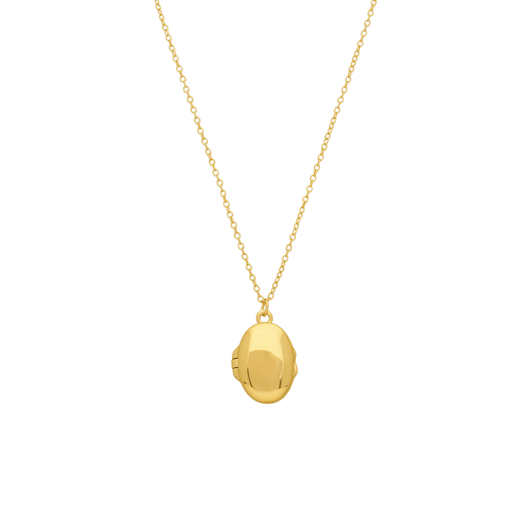 Zilveren ketting met hanger medaillon voor dames