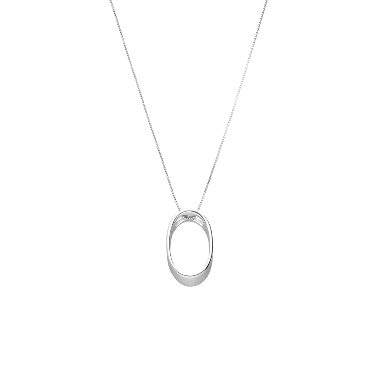 Zilveren ketting met hanger 