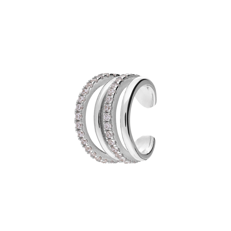Silberner Ear Cuff