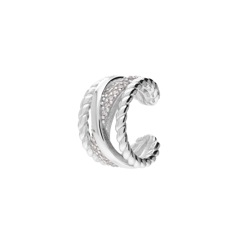 Zilveren earcuff