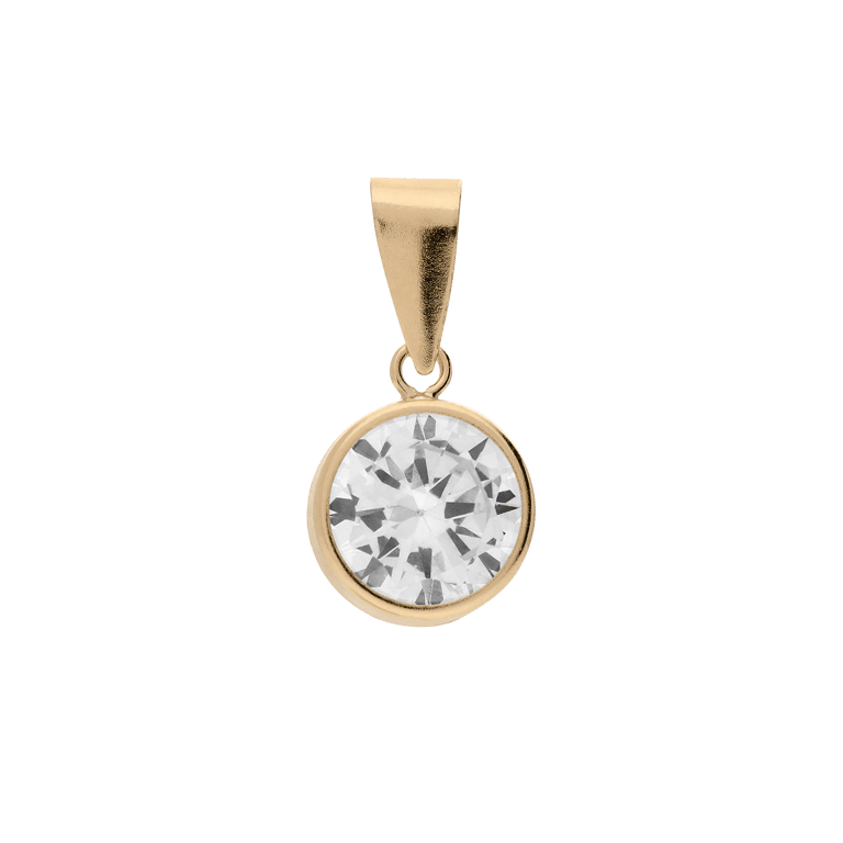 9 karaat hanger met zirkonia voor dames