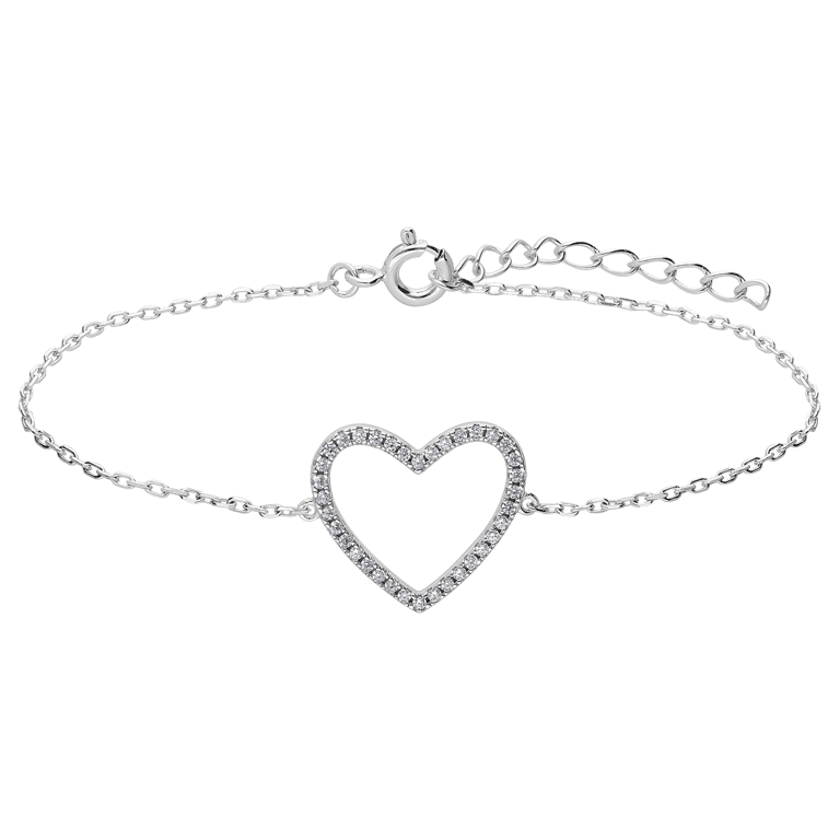 Zilveren armband met zirkonia