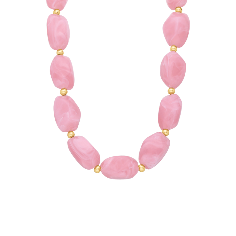Edelstahl-Perlenkette für Damen