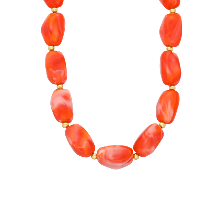 Edelstahl-Perlenkette für Damen
