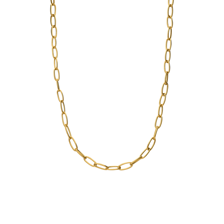 14 karaat geelgouden closed forever ketting