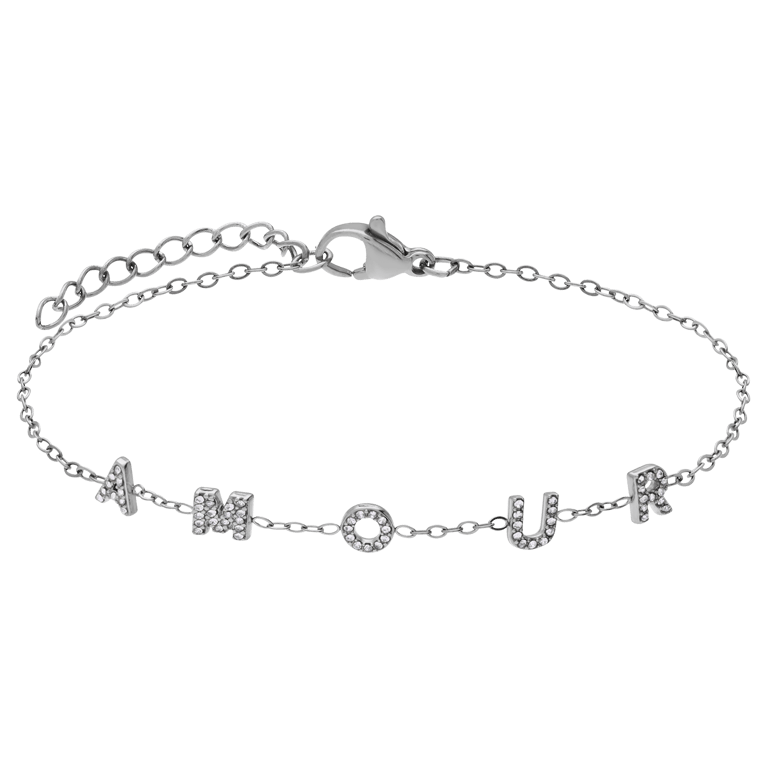 Roestvrijstalen armband Amour