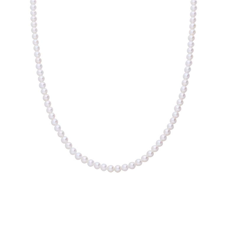 14 karaat gouden zoetwaterparel ketting 3mm
