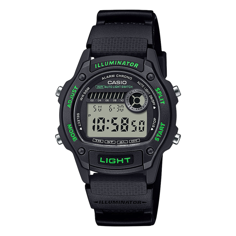 Casio Digitaal Kinder Horloge Groen W-220H-1A3VEF