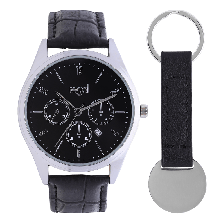 Regal Heren Cadeauset Zwart met sleutelhanger