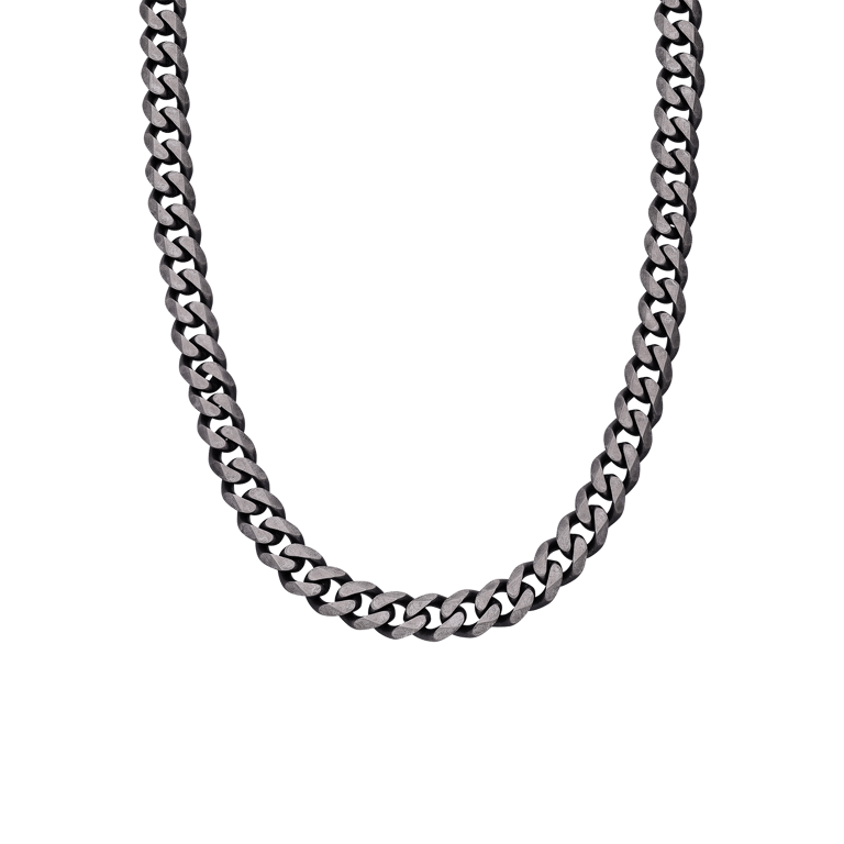 Stainless steel kinderketting met antique finish
