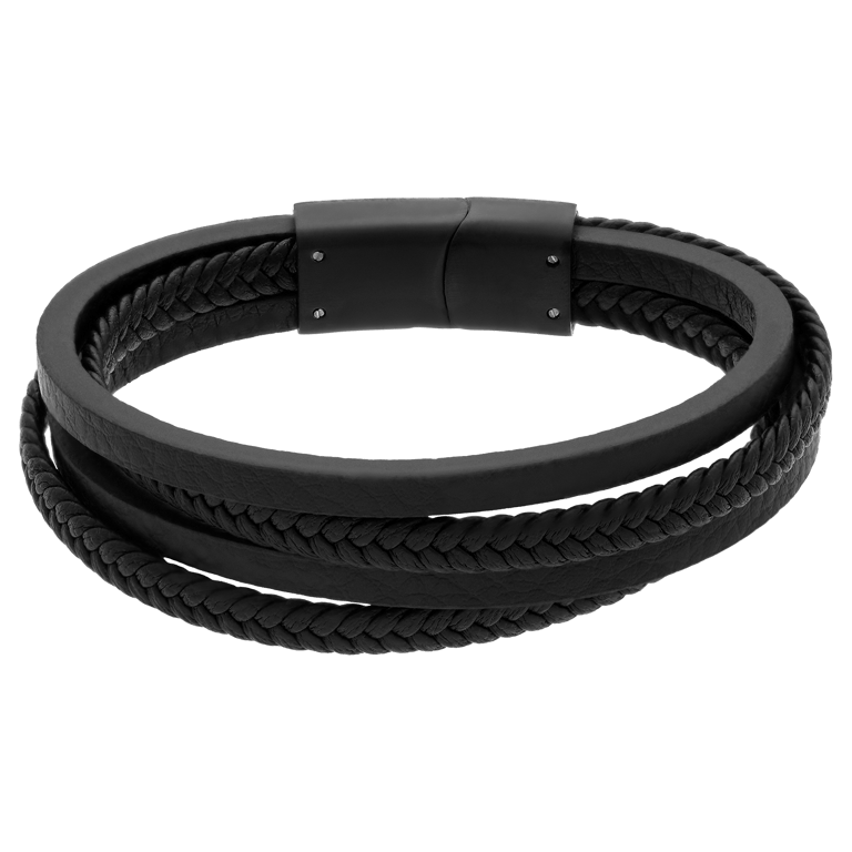 Stainless steel blackplated kinderarmband mat